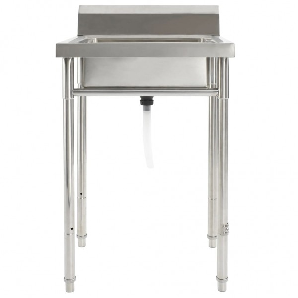 Fregadero de cocina con un seno acero inoxidable M 2