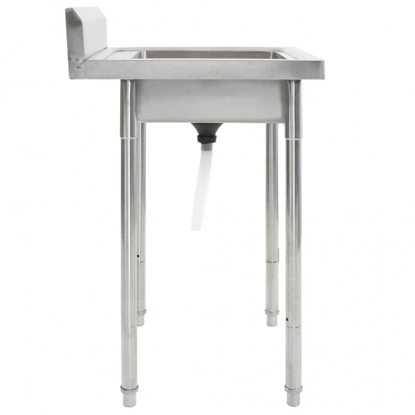 Fregadero de cocina con un seno acero inoxidable M 3