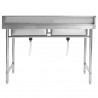 Fregadero de cocina con doble seno acero inoxidable 4