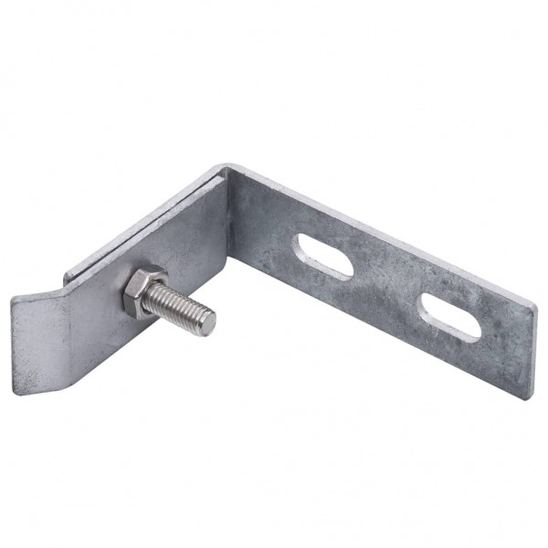 Conector de esquina para pared 10 sets plateado M 2