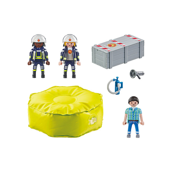 Playmobil Observatorio con Dimorphodon Starter Pack Misión espacial Bomberos con colchoneta M 2