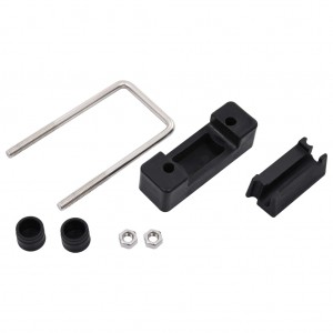 Conector en U con plástico para postes de valla 25 sets 60x40mm H