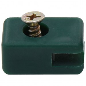 Suporte arame cerca de jardim c/ parafuso 100 conjuntos verde H