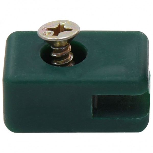 Soporte de alambre valla de jardín con tornillo 100 sets verde M 2