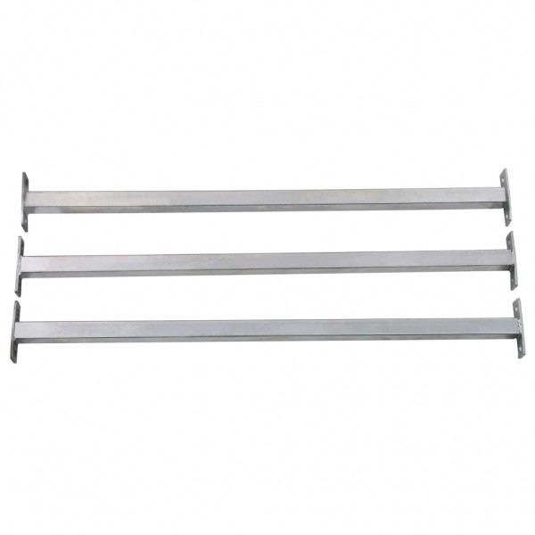 Barras de seguridad ajustables para ventanas 3 uds 710-1200 mm M 3
