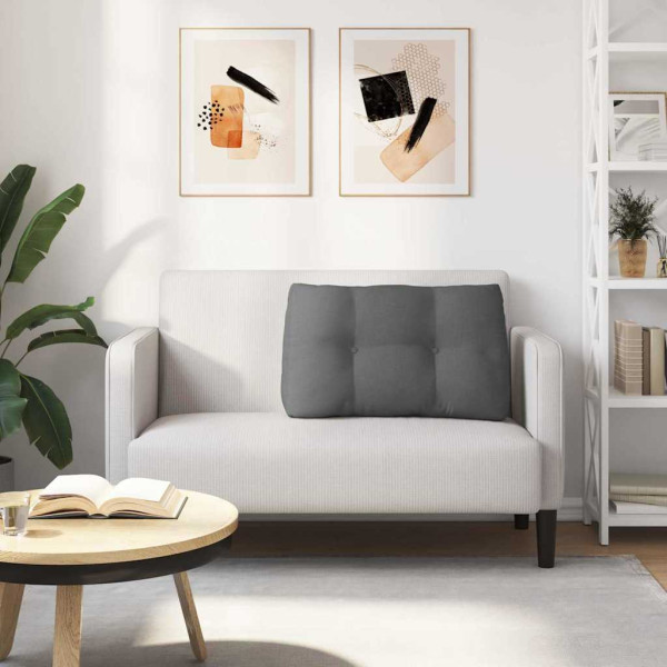 Cojín de Espalda Gris oscuro 80 x 24 x 50 cm tela M 4