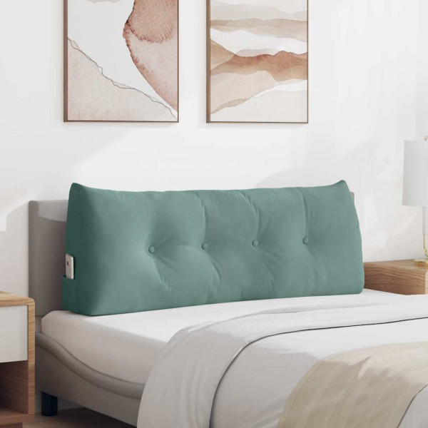 Cojín de Espalda Verde Mar 120 x 24 x 50 cm Terciopelo D