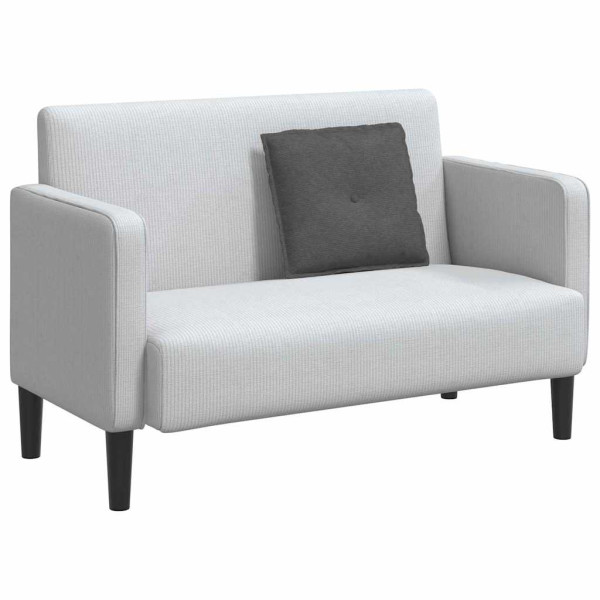 Cojín de Espalda Gris oscuro 50 x 45 cm Tela de pana M 3