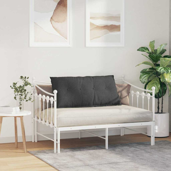 Cojín de Espalda Gris oscuro 100 x 50 cm Tela de pana M 4