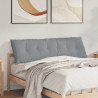 Cojín de Espalda Gris Claro 160 x 19 x 50 cm tela 1