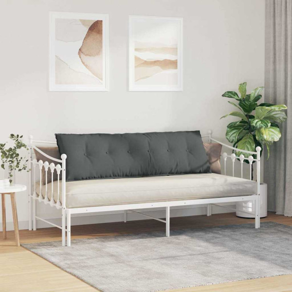 Cojín de Espalda Gris oscuro 160 x 19 x 50 cm tela M 4