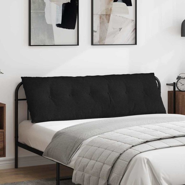 Cojín de Espalda Negro 160 x 19 x 50 cm tela D