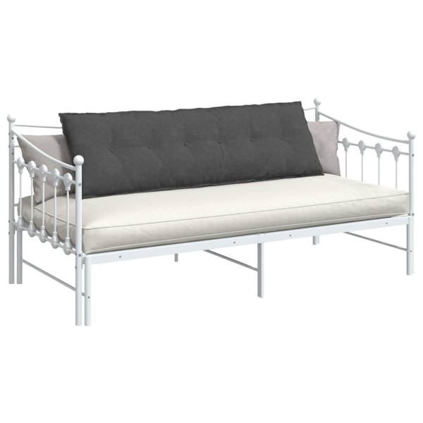 Cojín de Espalda Gris oscuro 160 x 50 cm Tela de pana M 3