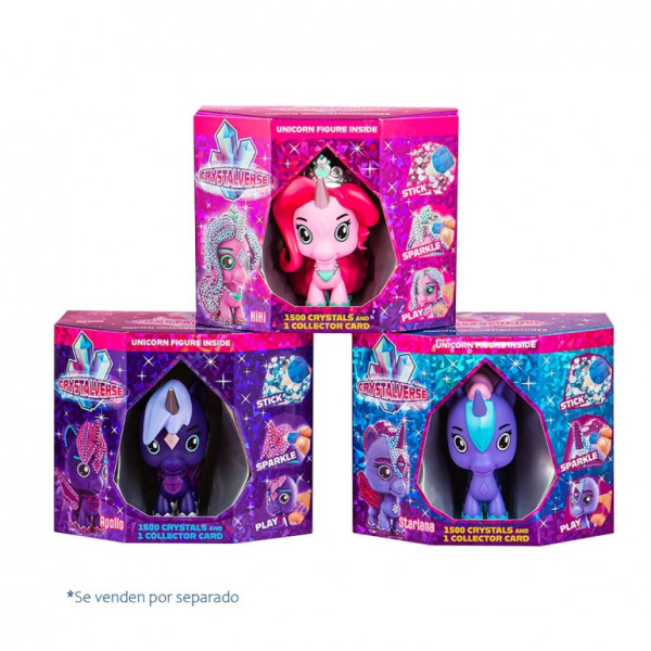 Figura Unicornio CRYSTALVERSE CLASSIC (1 UNIDAD ALEATORIA) D