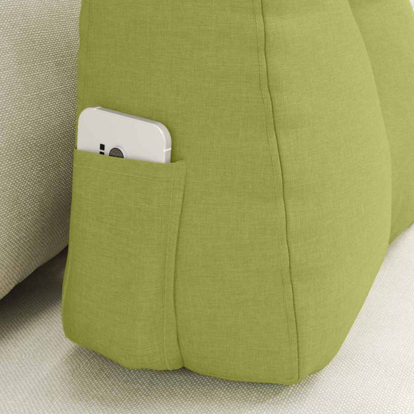 Cojín de Espalda Verde claro 60 x 24 x 50 cm tela M 5