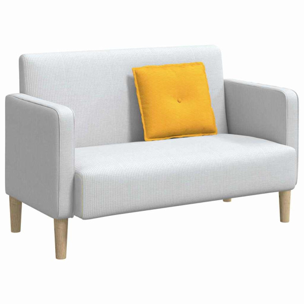 Cojín de Espalda Amarillo Claro 50 x 45 cm Tela de pana M 3