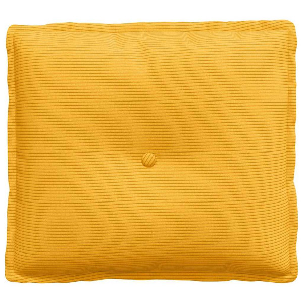 Cojín de Espalda Amarillo Claro 50 x 45 cm Tela de pana M 5
