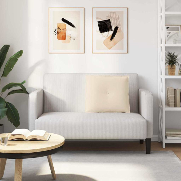 Cojín de Espalda Beige 60 x 50 cm Tela de microfibra M 4