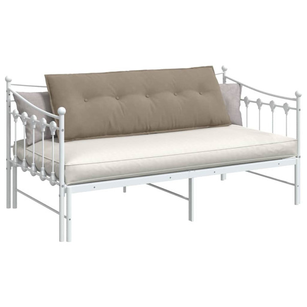 Cojín de Espalda Taupé 140 x 50 cm Tela de microfibra M 3