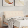 Cojín de Espalda Beige 140 x 50 cm Tela de microfibra 1