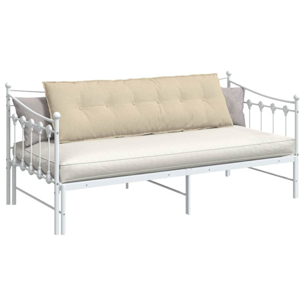 Cojín de Espalda Crema 160 x 19 x 50 cm tela M 3