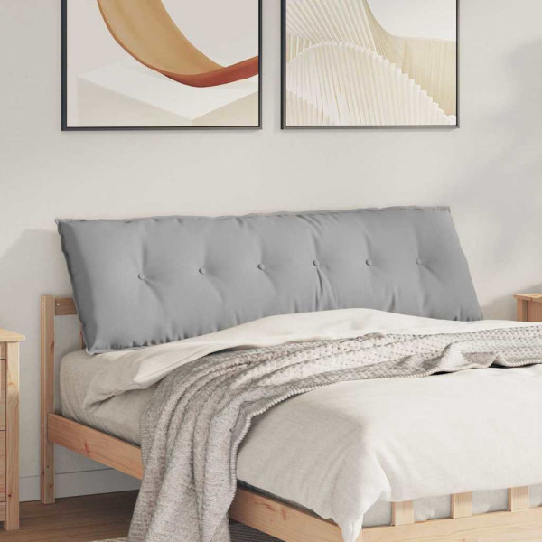 Cojín de Espalda Gris Nube 160 x 19 x 50 cm tela D