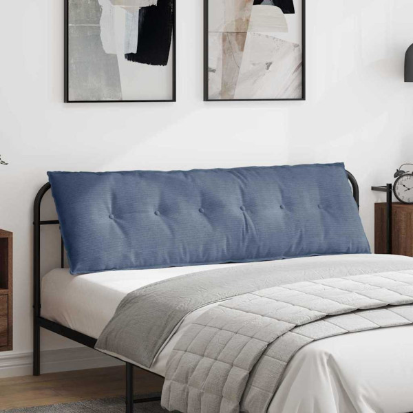 Cojín de Espalda Azul 160 x 50 cm Tela de pana D