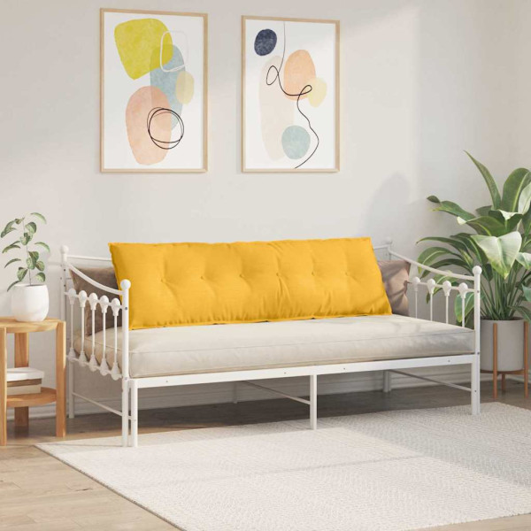 Cojín de Espalda Amarillo Claro 160 x 50 cm Tela de pana M 4