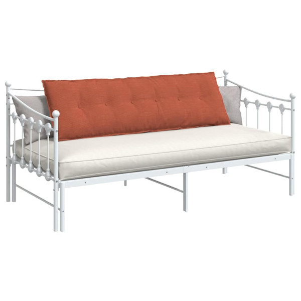 Cojín de Espalda Rojo Naranja 160 x 50 cm Tela de pana M 3