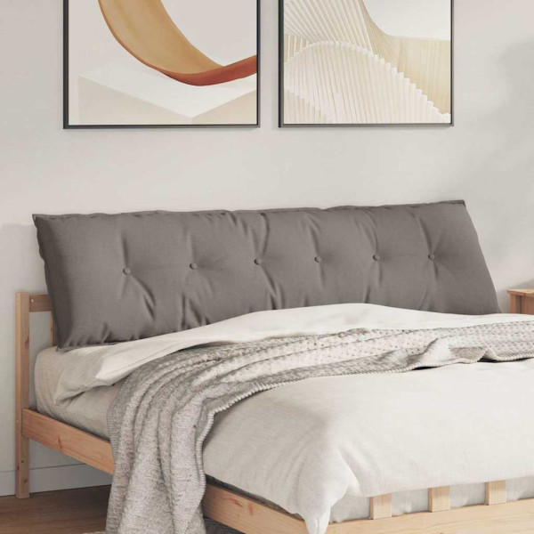 Cojín de Espalda Taupé 180 x 19 x 50 cm tela D