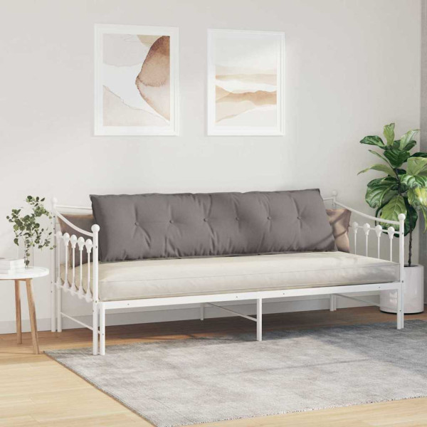 Cojín de Espalda Taupé 180 x 19 x 50 cm tela M 4