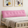 Cojín de Espalda Rosa 180 x 19 x 50 cm tela 1