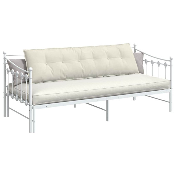 Cojín de Espalda Crema 180 x 50 cm Tela de pana M 3