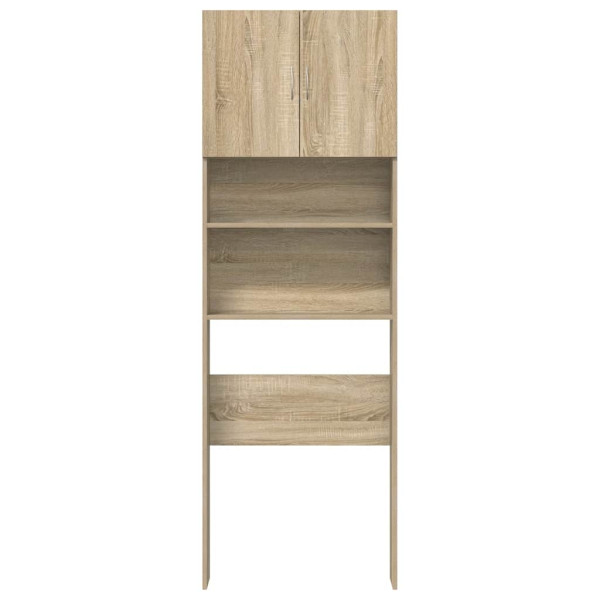 Armario de lavadora madera ingeniería roble Sonoma 64x24x190 cm M 5
