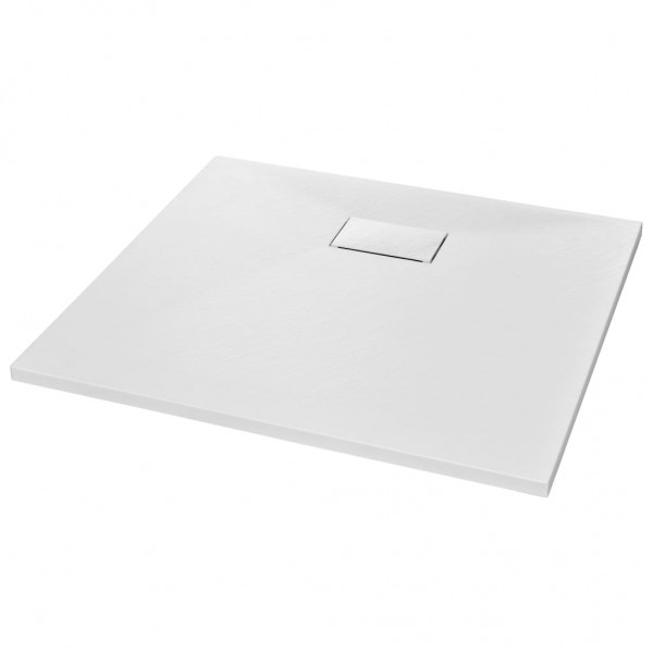 Plato de ducha SMC blanco 90x80 cm M 2