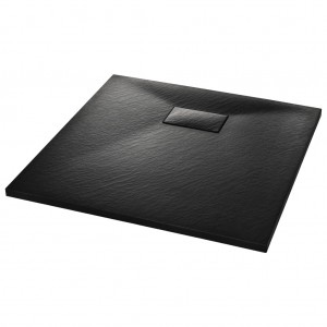 Plato de ducha SMC negro 80x80 cm H