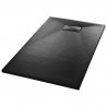Plato de ducha SMC negro 120x70 cm 2