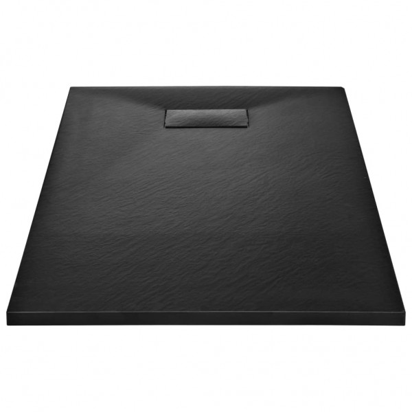 Plato de ducha SMC negro 120x70 cm M 4