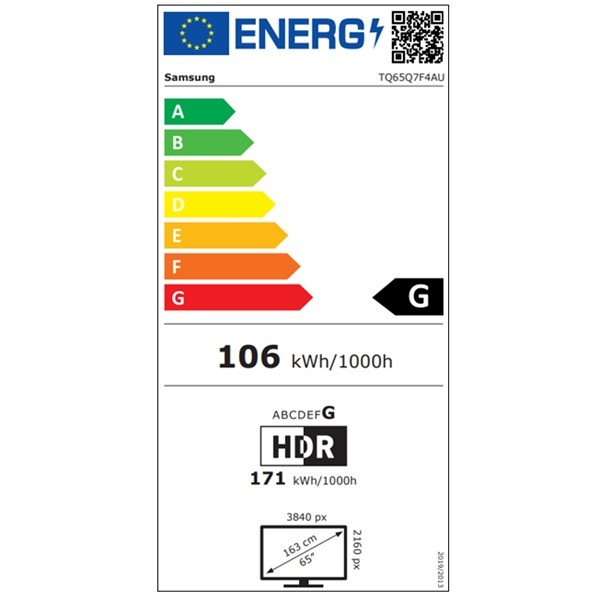 Smart TV SAMSUNG 65" 4K QLED TQ65Q7f4AU negro M 5