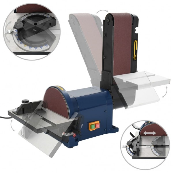 Lijadora de disco y banda 500 W 200 mm M 4