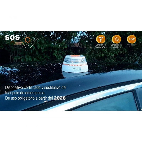 Baliza de emergencia SOS FLASH V16 branco M 4