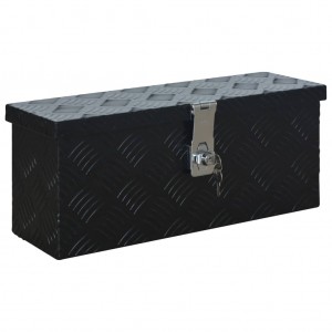 Caja de aluminio 485x140x200 mm negra H