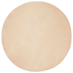 Alfombra de Piel Sintética de Conejo Olite Beige Ø 100 cm H