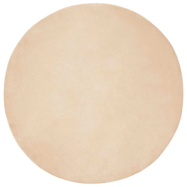 Alfombra de Piel Sintética de Conejo Olite Beige Ø 100 cm M 2