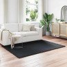 Alfombra de Piel Sintética de Conejo Olite Negro 160 x 230 cm 1