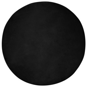 Alfombra de Piel Sintética de Conejo Olite Negro Ø 100 cm H