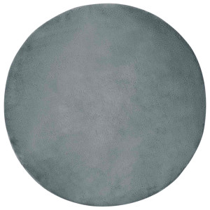 Alfombra de Piel Sintética de Conejo Olite Antracita Ø 80 cm H