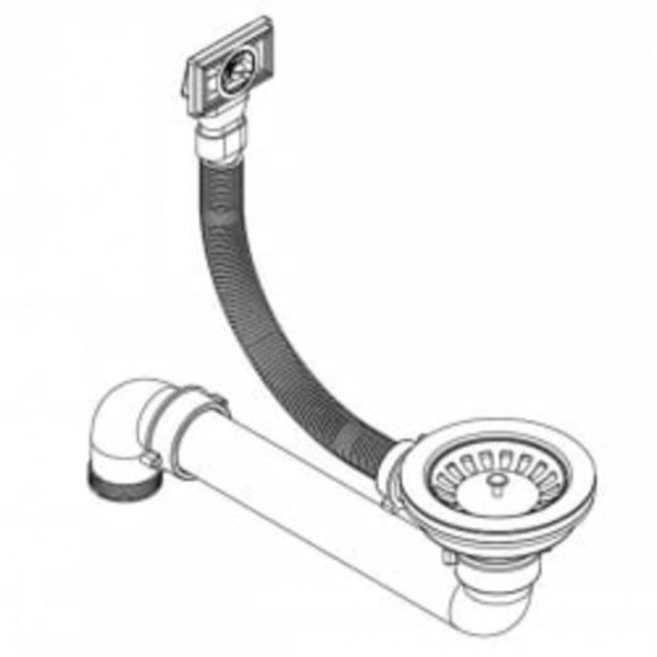 Lava-louça com 1 cuba redonda granito bege M 3