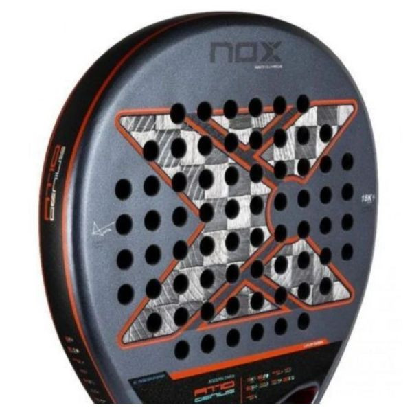 Pala de pádel Noxsport AT10 Genius 18K Alum gris M 3