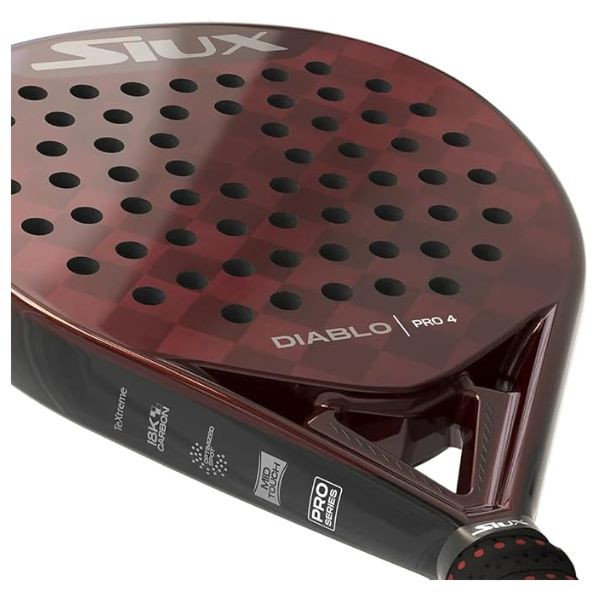 Pala de pádel Siux Diablo Pro 4 rojo M 3
